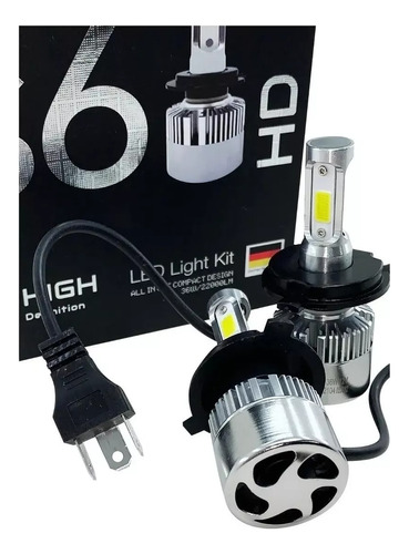 Bi Led Cree H4 Alta Y Baja Fiat Punto Qubo 44.000 Lumens Xls