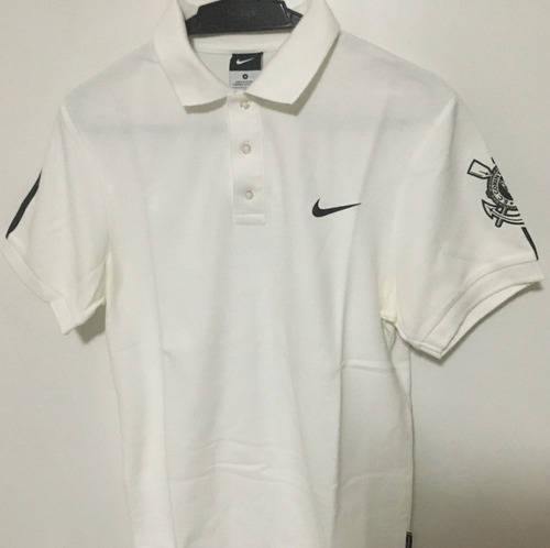 Camisa Nike Corinthians Feminina Gola Polo M Branca