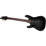 Schecter C1 Lh Guitarra Electrica Para Zurdo Linea Sgr Color Negro Material Del Diapasón Palo De Rosa