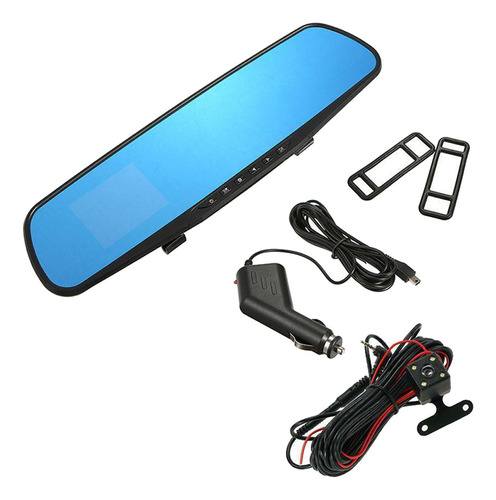 Espejo Retrovisor Dvr Para Coche, Grabadora De Vídeo Hd, Tra