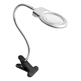 Lupa Con Luz Led Y Pinza Para Leer Y Bordar