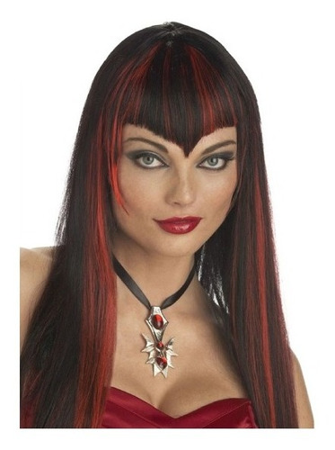 Party Store - Peluca Vampira Vampireza- Cotillon Disfraz 