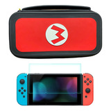 Estuche Para Nintendo Switch Edicion Mariom+vidrio Protector