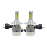 Kit Led H-4, 36w, 12v, Ampolleta Modelo C6, Con Ventilador 