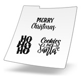Stencil Reusable Galletas - Navidad - 3 Frases Navidad