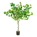 Arbol Artificial Gingko Verde + Maceta De Regalo 1.2m Altura