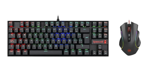 Combo Redragon K552 Rgb-ba Switch Blue