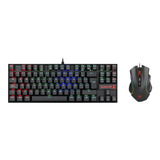 Combo Redragon K552 Rgb-ba Switch Blue