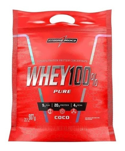 Whey Protein 100% Pure 907gr Refil - Integral Médica