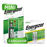 Cargador De Pilas Aa Aaa Energizer Mini 4 Recargables Combo