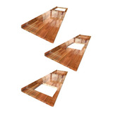 Mesada 160 X 60 Madera Eucalipto Alistonado Laqueada Cocina