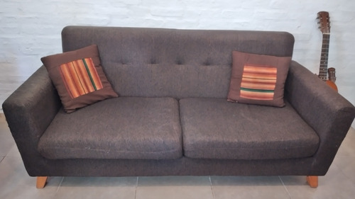 Sillon Vintage 3 Cuerpos Chenille Antidesgarro