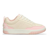 Tenis Casuales Beige-rosado Bubblegummers Quany Niña