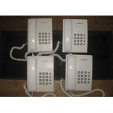 Set De 3 Telefonos Unilinea Panasonic Mod Kx-ts500 Alambrico
