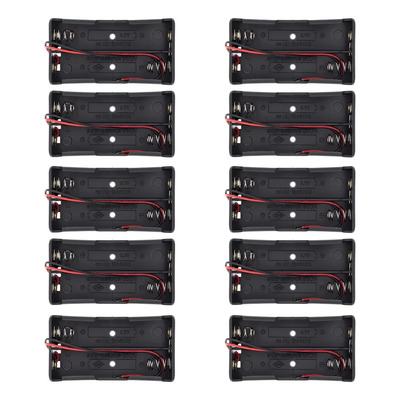 10 Piezas Portapila De 2 Pilas 18650 Portabateria Con Cables | MercadoLibre