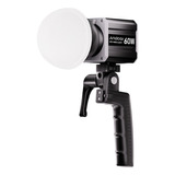 Lámpara De Fotografía Cob Video Led Light 60w Lcd Con Tricol