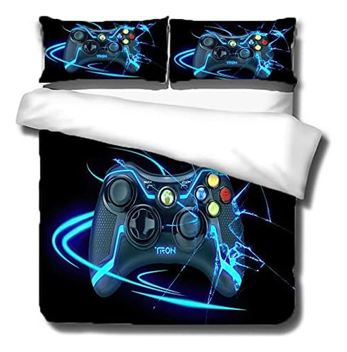 Jaqwll Juego De Ropa De Cama Gamer Gaming 3d Gamepad Videoju