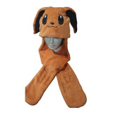 Kit Inverno Infantil Eevee Pokémon: Touca / Gorro + Luvas