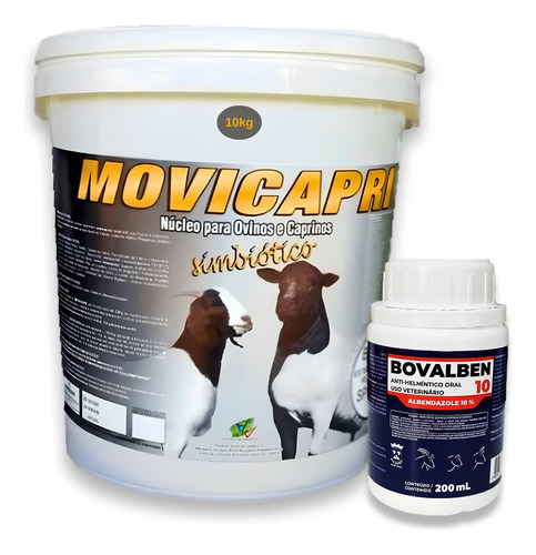  Movicapri 10kg Mineral Cabra Ovino Bovalben 10% Vermifugo