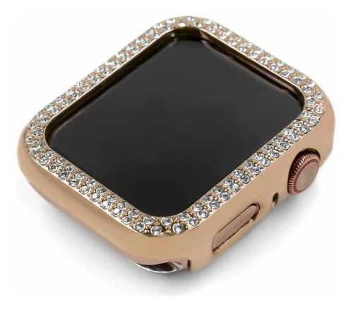 Case Diamantes Para Apple Watch Serie Todas Brillo Protector