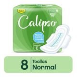 Calipso Normal Con Gel Extracto De Seda Toalla Femenina 8u