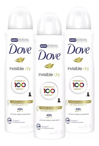Desodorante Dove Invisble Dry  150ml