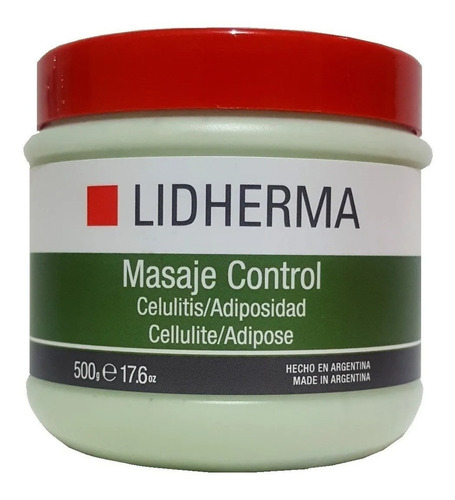 Masaje Control Celulitis Adiposidad Reductor 500gr Lidherma