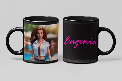 Tazas Personalizadas Con Tu Imagen En Barbie Ia, 11 Oz