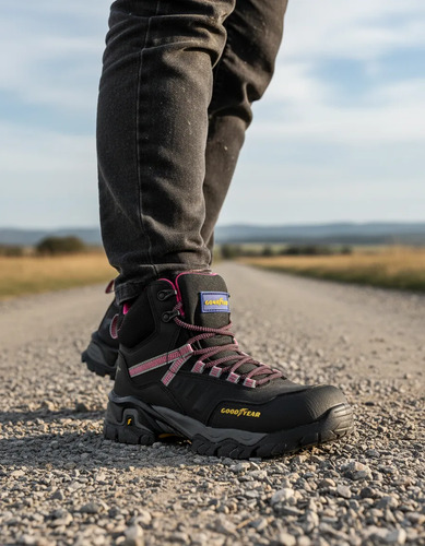Bota Dama Industrial Good Year Gy-102 Negro Trabajo | Envío gratis