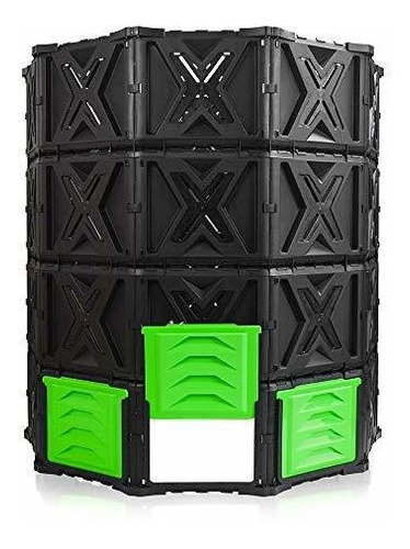 Cubo De Compostaje Grande Xxl Para Exteriores, 720l - 190 Ga