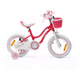 Bicicleta Infantiles Infantil Royalbaby Star Girl R14 1v Color Rosa Con Ruedas De Entrenamiento  