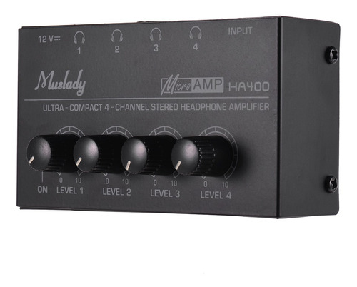 Muslady Ha400 Amplificador De Auriculares Estéreo Mini Audio