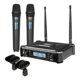 2 Micrófonos Inalámbricos Skp Uhf-600 Pro Alta Calidad