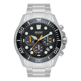Relógio Orient Masculino Solartech Mbssc260 Diver 300 Preto