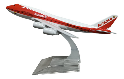 Avión A Escala 1:400//avianca B747//15cms De Largo 