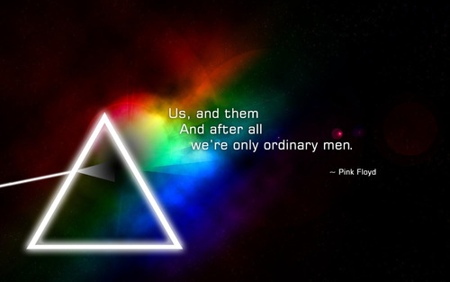 Adesivo - Pink Floyd - Us And Them - Art Decor 33 Cm X 48 Cm