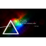 Adesivo - Pink Floyd - Us And Them - Art Decor 33 Cm X 48 Cm