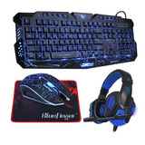 Combo De Auriculares Con Mouse, Teclado Con Cable Usb