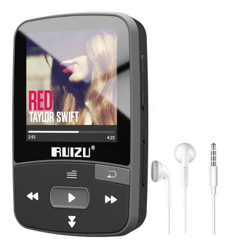 Mini Ruizu X50 Mp3 Player 8gb Musica Corrida Bluetooth Rádio