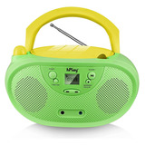 Reproductor De Cd Portátil Hplay Gummy Gc04 Boombox Con Am F