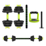 Set Mancuernas + Barra + Kettlebell Unibles Overfit 20kg