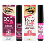 Eco Hair Gel Modelador Reconstituyente Kit Cejas Y Pestañas