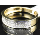 Anel Feminino De Ouro 18k750 Com 60 Diamantes Modelo Aliança