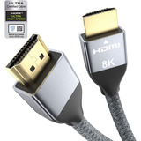 Cable Hdmi 2.1 Vídeo 4k 120hz 8k 60hz 1 Metro Ps5 Ps4 Xbox