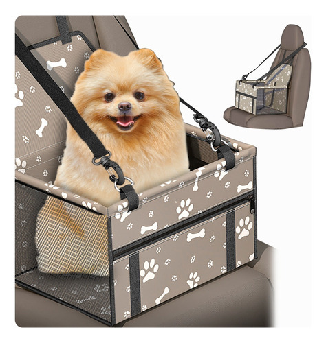 Transportadora Para Perro Mascota Asiento De Auto Portátil