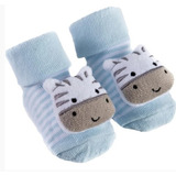 2 Pares De Meia Infantil / Bebê. Pantufa De Bichinho 3d