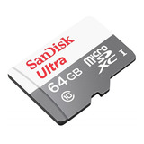 Memoria Micro Sd Sandisk 64gb Clase 10 De 80mb/s Original
