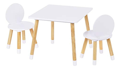 Juego De Mesa Infantil Con 2 Sillas Utex Para Niños Pequeños