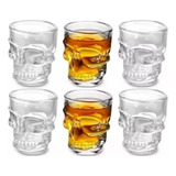 6 Vasos Tequila Tequileros Forma Calavera Vaso Shots