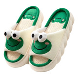 Pantuflas Kawaii Anti Fatiga Animales Granja Ranita Ojona